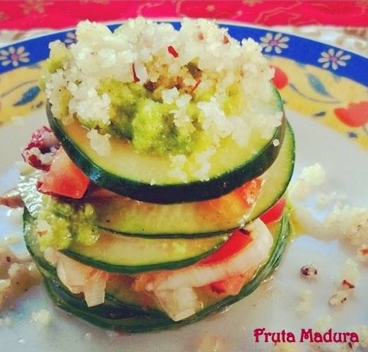 Canapé de pepino ou abobrinha